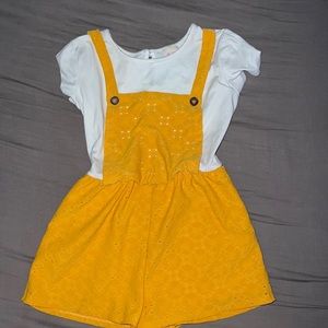 Girls yellow romper